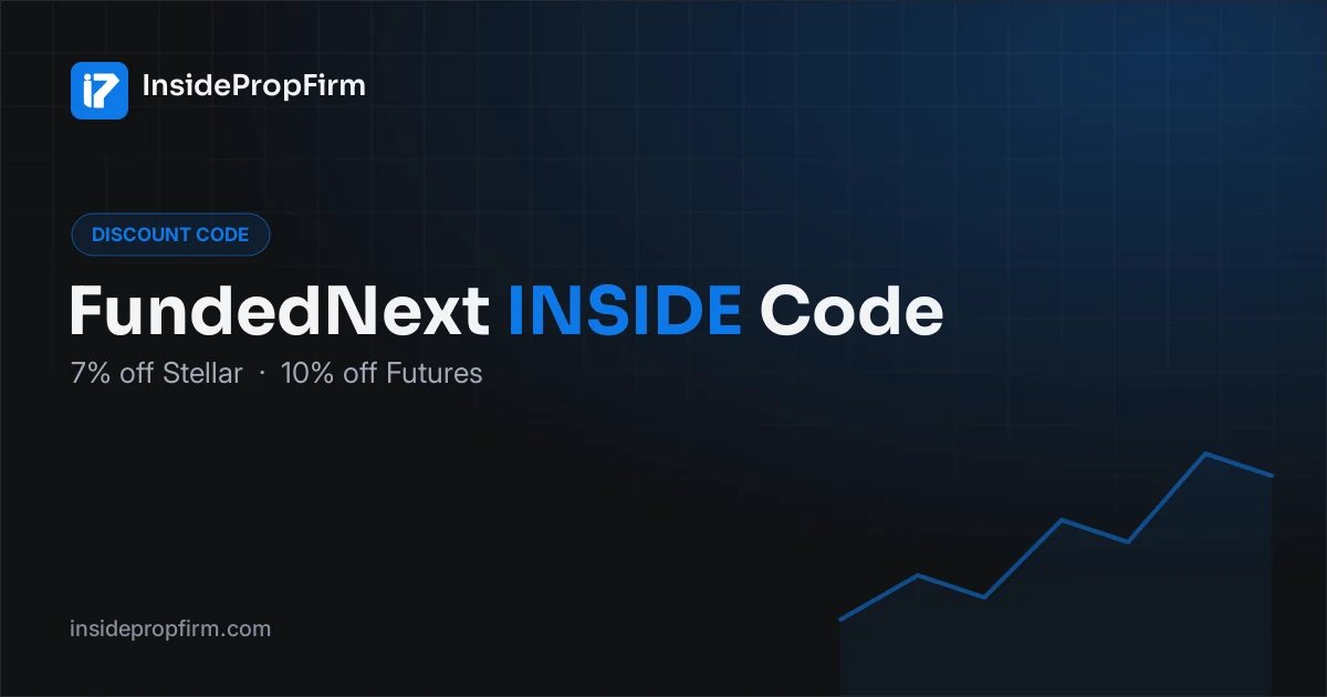 FundedNext Discount Code (October 2026): 7% Off Stellar, 10% Off Futures With INSIDE
